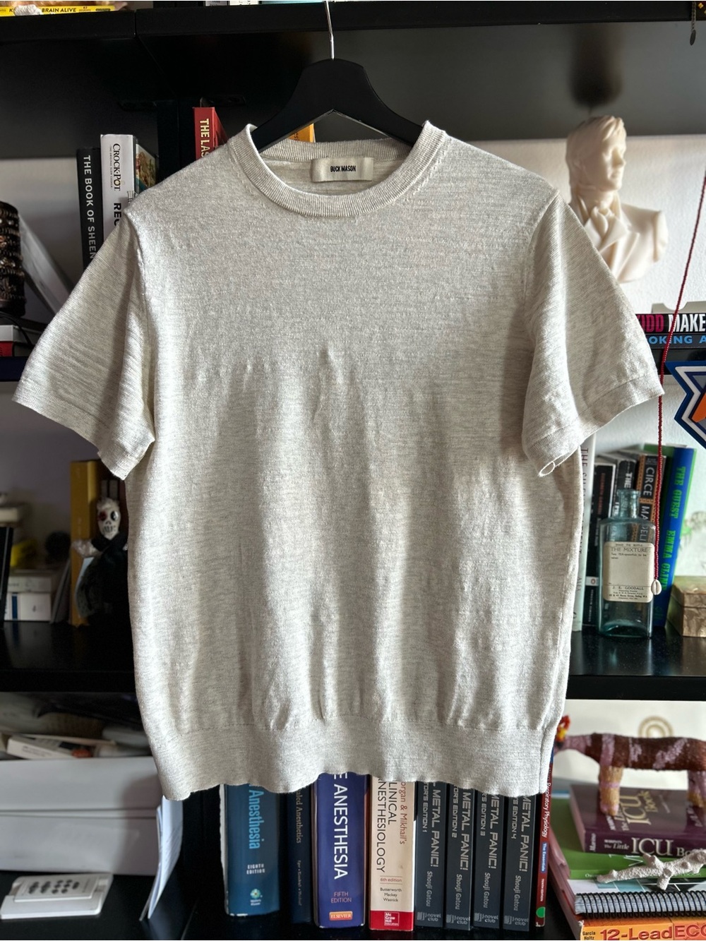 Buck Mason Men’s Avalon Knit tee ivory